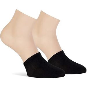 Teckel 2 paar - Teen sokjes - Katoen - Halve sokken  - Zwart