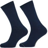 Marcmarcs 2-pack- Heren katoenen sokken met print - Vrolijke leuke heren sokken - Chique sokken voor onder pak  - Beige