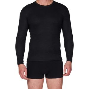 Beeren thermo heren shirt lange mouw  - Zwart