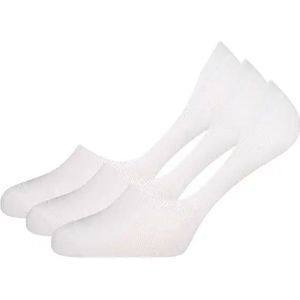 Bamboo Basics 3-paar invisible Footies Mika  - Wit