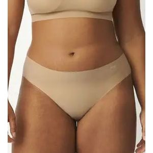 Sloggi dames Zero Feel Tanga Ex - invisible - Naadloze dames tanga slip  - Huidskleur