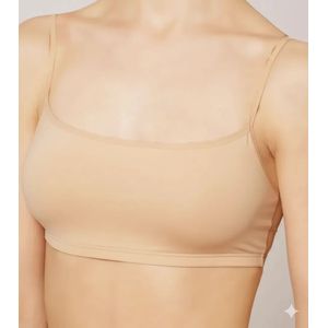 Perini dames brassiere / BH top - Naadloos - Bustier - Dames topje microfiber - Huidskleur
