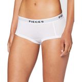 Pieces  4-Pack Dames shorts - Solid  - Wit