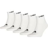 Head Quarter sneakersokken - 5 pack - Unisex - Multipack katoenen enkelsokken - Goedkope sokken  - Wit