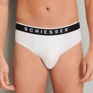 Schiesser 3-pack heren Rio slip 95/5 - Biologisch katoen  - Wit