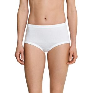 Fein - Rib Original - 2-Pack Taille Dames Slips - 100% Biologisch Katoen - Wit
