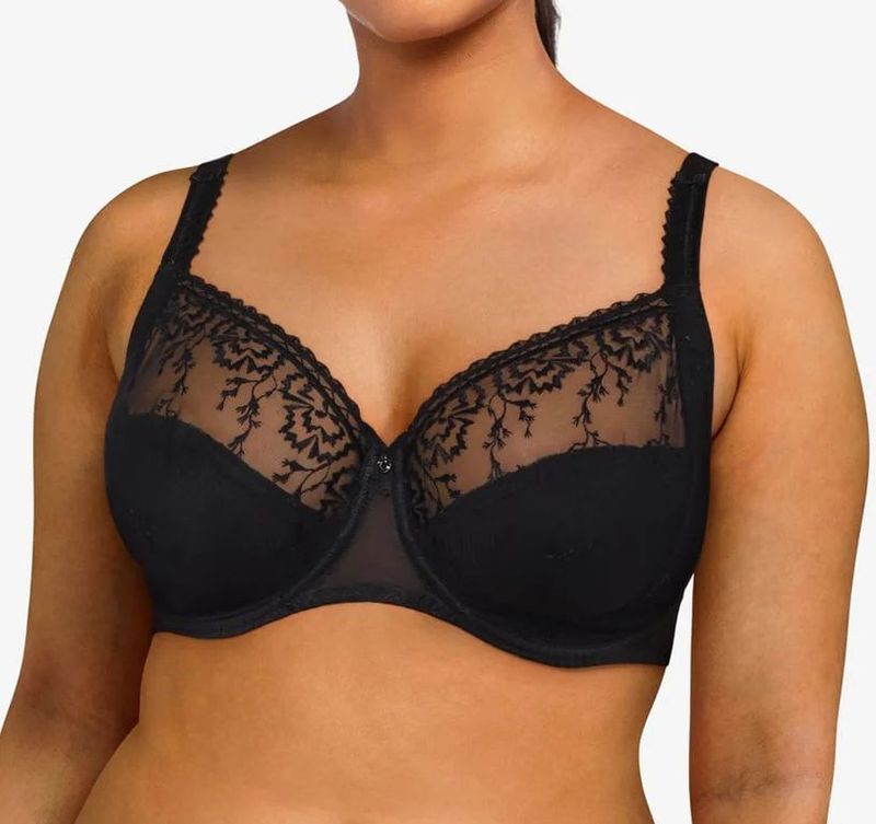Chantelle Kanten Beugel BH - Every Curve - Full Cup - Stevige full cups bh - Goede ondersteuning  - Zwart