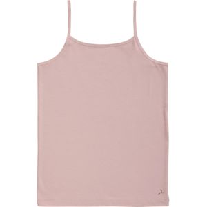 Meisjes Spaghetti hemd Organic 31960 - Kinder basic onderhemd Biologisch katoen - Verstelbare bandjes  - Roze