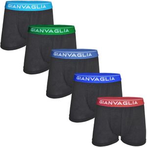 Gianvaglia jongens boxershorts 5-Pack Black Colour