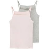 Name it 2-pak meisjes hemdjes - Spaghetti bandjes - Roze