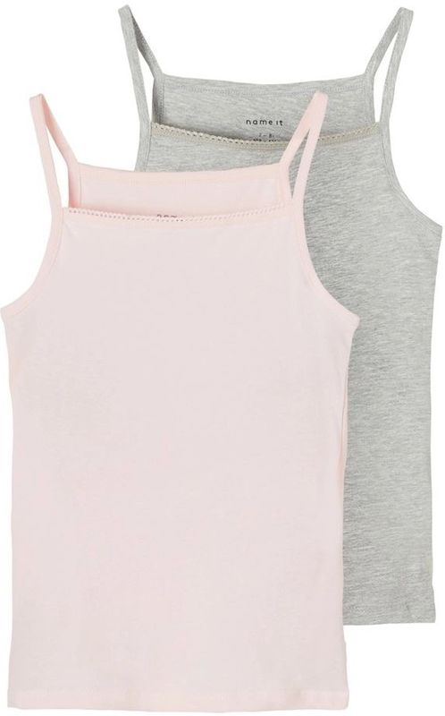 Name it 2-pak meisjes hemdjes - Spaghetti bandjes - Roze
