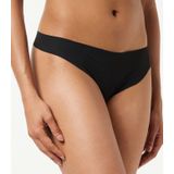 Pieces dames string - 3-pack - Naadloos- Seamless - Zwart