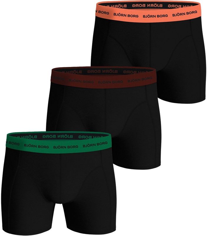 Cotton Stretch - 3-pack heren boxershort - Core katoenen heren onderbroeken  - Rood