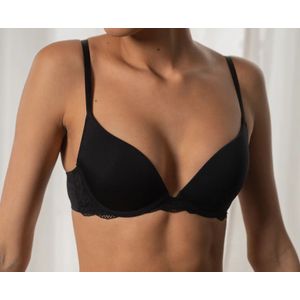 Dorina Push up / Plunge BH - Rosa  - Zwart