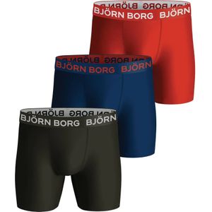 Bjorn Borg 3-pack heren boxershort - Performance - Blue/Red