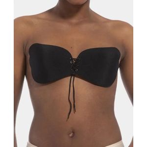 Magic Push up Plak BH - open rug bh - Va-va-Voom Bra  - Zwart