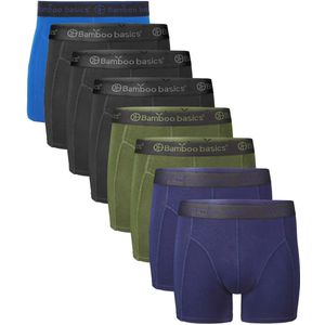 Bamboo Basics 8-pak heren boxershorts - Rico - Multipack Bamboe heren onderbroek - Anti zweet mannen ondergoed