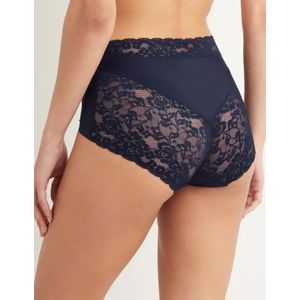 Secrets - Kanten Highwaist Slip - Dames Onderbroek - Blauw - Naadloos
