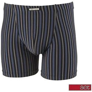 Set Look heren boxershort Stripe - 17533  - Blauw