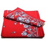 Boerenzakdoek - Tulpen Motief - 100% Katoen - 55 x 55 cm