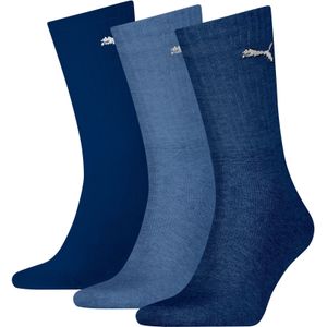 Puma 3-paar Crew sport sokken - Light  - Blauw
