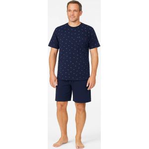 Heren shortama - Katoen - Blue logo  - Blauw