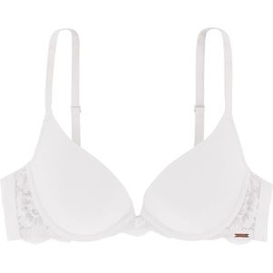 Dorina Push up / Plunge BH - Rosa  - Wit