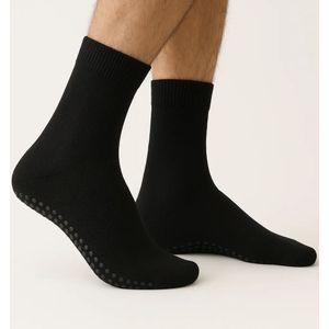 Apollo - Huissokken - Zwart - 2-paar - Badstof met Antislip