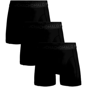 Muchachomalo 3-Pack Heren Boxershort - Black Solid  - Zwart