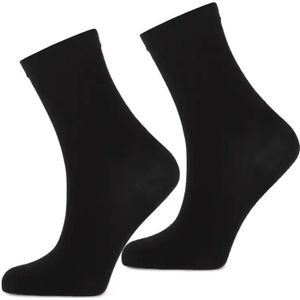Marcmarcs 2-pack katoenen sokken Ultra Fine  - Zwart