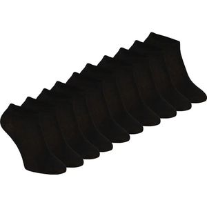 Primair - Multipack Enkelsokken - Zwart - 10-paar - Dames en Heren Sokken