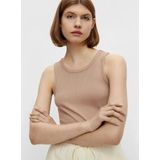 Pieces - Tina Top - Dames Hemdje - Beige