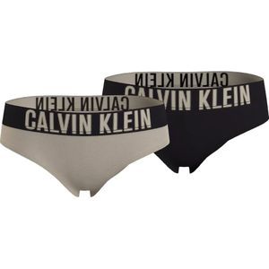 Calvin Klein 2-Pack meisjes slips - Intense Power - Merk meisjes onderbroeken katoen - Elastische band - Meisjes hipster  - Roze