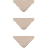 Pieces dames string - 3-pack - Naadloos- Seamless  - Huidskleur