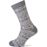 Homesocks sokken met wol - Warme huissokken  - Grijs