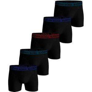 Bjorn Borg 5-pack heren boxershort - All Black  - Zwart