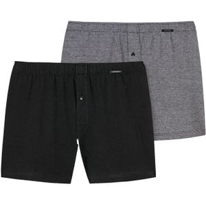 Schiesser 2-Pack heren wijde boxershort - Tension