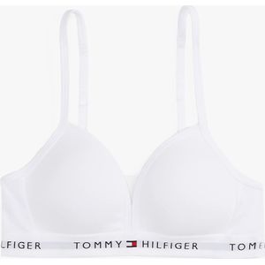 Tommy Hilfiger - Triangle BH - Wit - Voorgevormd - Katoenen Bralette
