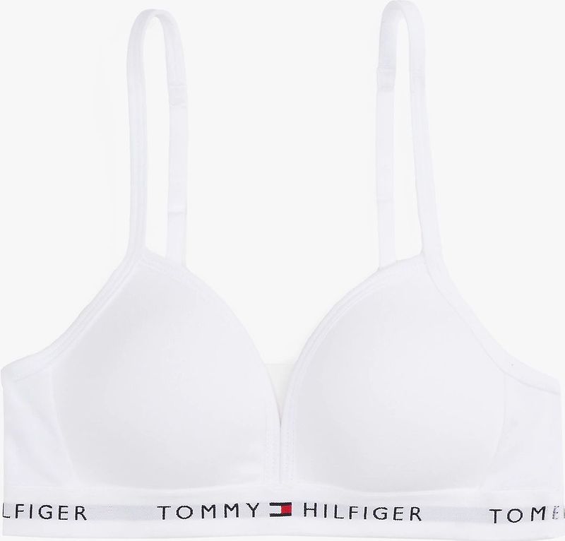 Tommy Hilfiger - Triangle BH - Wit - Voorgevormd - Katoenen Bralette