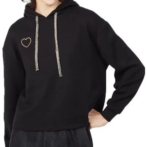 Dames loungewear trui - Hoodie - Joggingpak hoodie  - Zwart