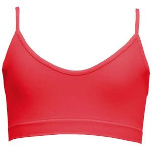 Perini meisjes topje, microfiber - Naadloos - Meiden brassiere spaghetti bandjes - Teaberry