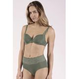 Nina von C dames taille slip Modal kant - Comfortabele kanten hoge dames onderbroek - Huidvriendelijk  - Zwart