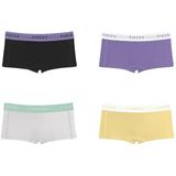 Pieces 4 Pack Dames short Paisley Purple Katoenen dames boxershorts