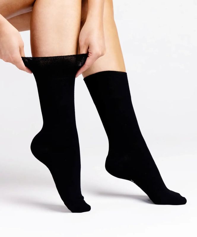 BENYSØN - Bamboe Sokken - Zwart - 6-paar - Naadloos - Comfortabele Sokken