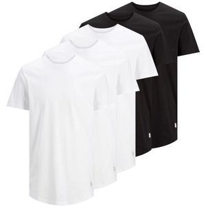 Jack & Jones 5-pack heren T-shirts - ronde hals kleur  - Wit