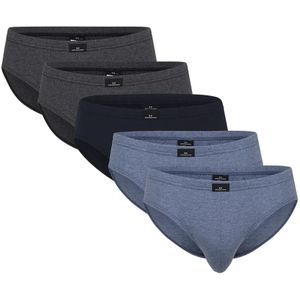 Gotzburg 5-pack heren slips  blw/grijs - 740921  - Blauw