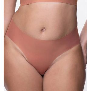 Naadloze slip Airlite Eco - Hipster Classic - Invisible dames onderbroek - Beige - zwart  - Roze