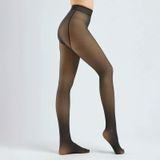 Gianvaglia Fleece panty dames - thermopanty met fleece-831 - Warme winter legging  - Zwart