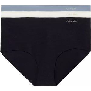 Calvin Klein - Invisible Shorts Seamless - Hipster - Zwart - 3-pack