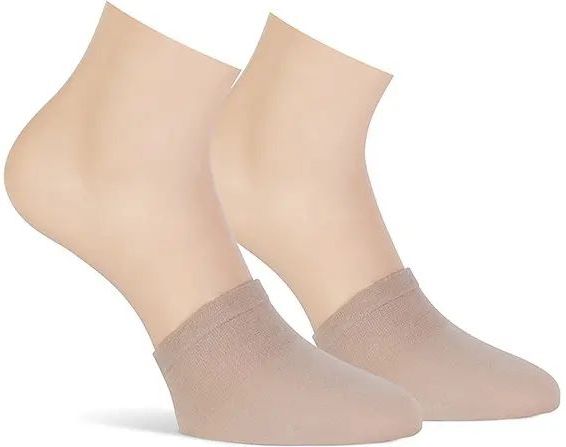 Teckel 2 paar - Teen sokjes - Katoen - Halve sokken  - Beige